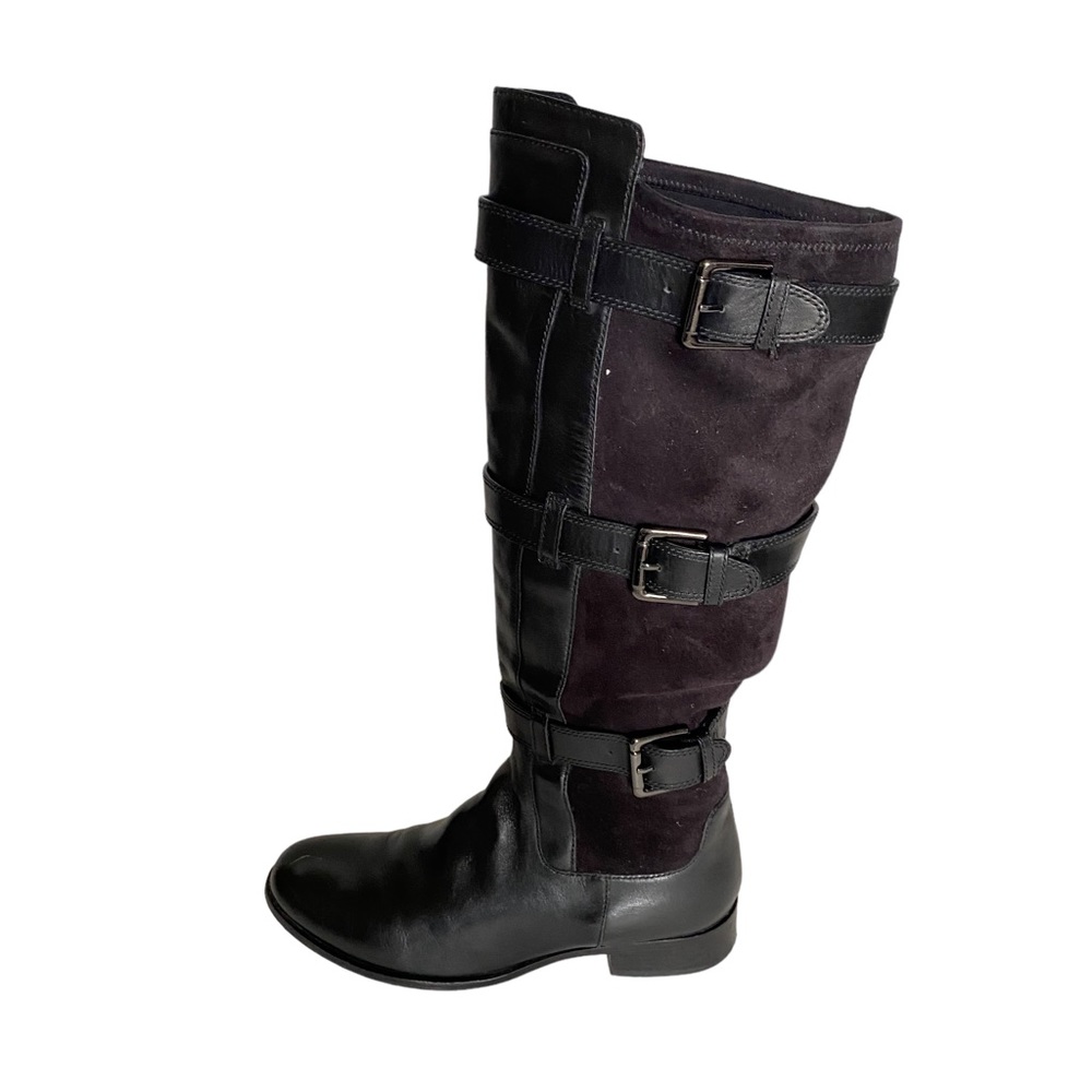 Cole haan leather & fabric boots 9B (SH6)